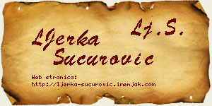 LJerka Šućurović vizit kartica